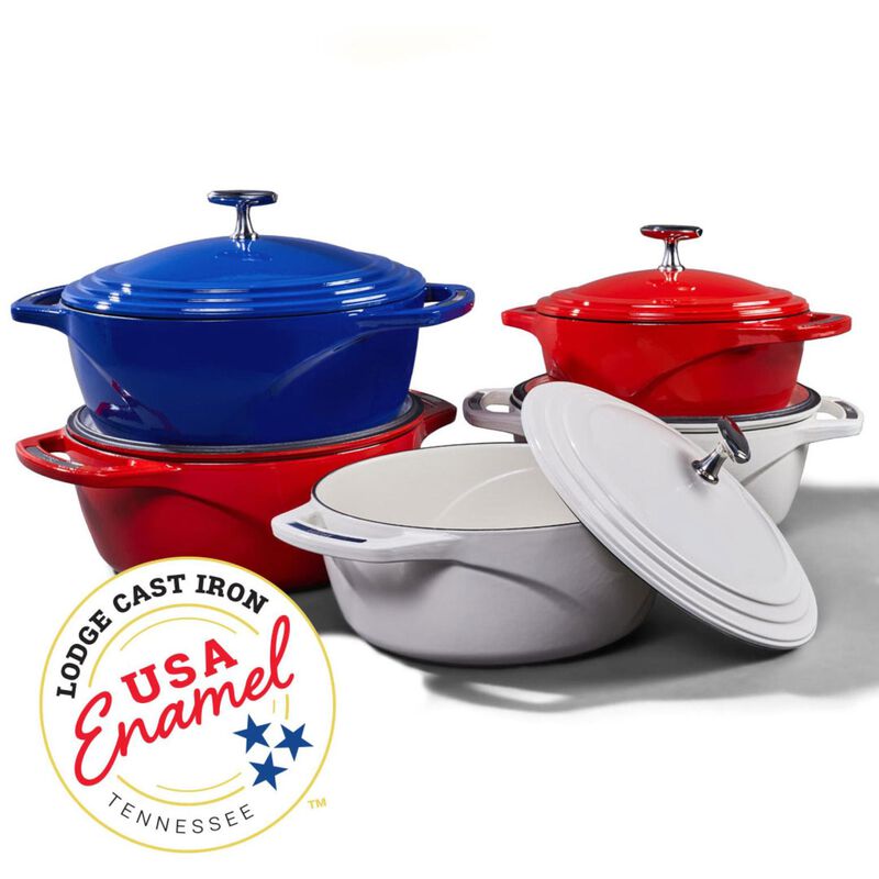 Lodge USA Enamel Dutch Oven 4.25L 26cm Cloud Nine image number 2